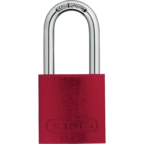 Safety Padlock, Red, Keyed Different, Aluminum, 1-1/2" Width Distribution Élite MP