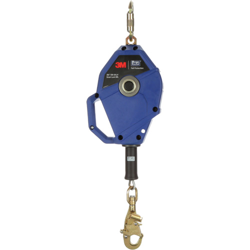 Cordage de s&eacute;curit&eacute; autor&eacute;tractable avec verrouillage intelligent, 20', Acier galvanis&eacute;, Pivotant Distribution Élite MP