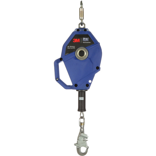 Cordage de s&eacute;curit&eacute; autor&eacute;tractable avec verrouillage intelligent, 20', Acier inoxydable, Pivotant Distribution Élite MP