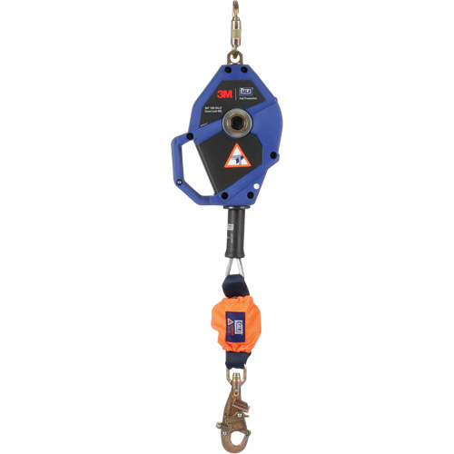 Cordage de s&eacute;curit&eacute; autor&eacute;tractable avec verrouillage intelligent, 20', Acier galvanis&eacute;, Pivotant Distribution Élite MP