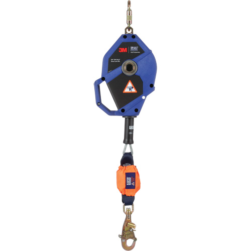 Cordage de s&eacute;curit&eacute; autor&eacute;tractable avec verrouillage intelligent, 30', Acier inoxydable, Pivotant Distribution Élite MP