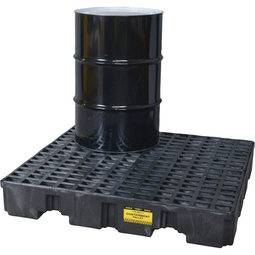 Spill Containment Pallet, 66 US gal. Spill Capacity, 51.5" x 51.5" x 8" Distribution Élite MP