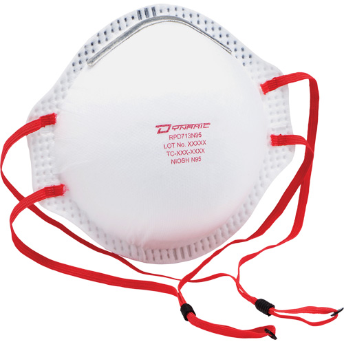 Respirateur contre les particules Dynamic, N95, Certifi&eacute; NIOSH, Taille unique Distribution Élite MP