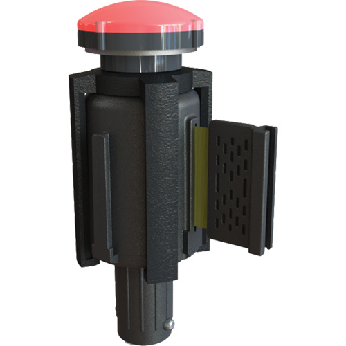 PLUS Barrier System Strobe Light Bracket & Red Strobe Light, Black Distribution Élite MP