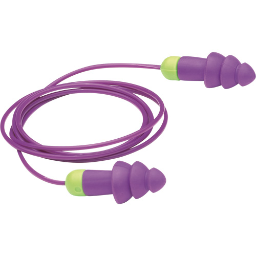 Bouchons d'oreilles r&eacute;utilisables Rockets, Avec cordon, Vrac - Sac en poly, 27 dB NRR, Taille unique Distribution Élite MP
