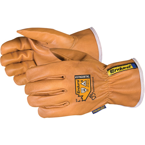 Gants de conducteur pour l'hiver Endura, Petit, Paume en Cuir fleur de ch&egrave;vre, Thinsulate Distribution Élite MP