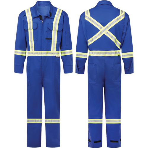 Avenger 7 oz. Flame Resistant Coveralls, Size 34, Royal Blue Distribution Élite MP