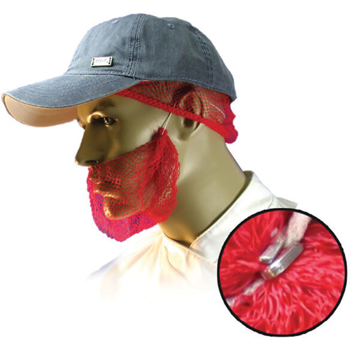 Filets &agrave; barbe jetables, Polypropyl&egrave;ne, Rouge Distribution Élite MP