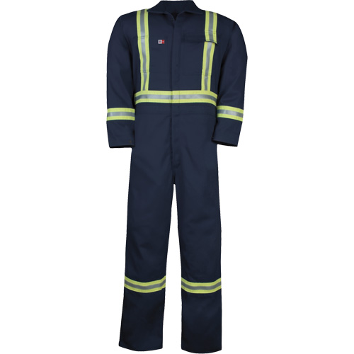 Combinaison non doubl&eacute;e Westex UltraSoft, Taille Grand (grande taille), Bleu marine, 12,4 cal/cm2 Distribution Élite MP