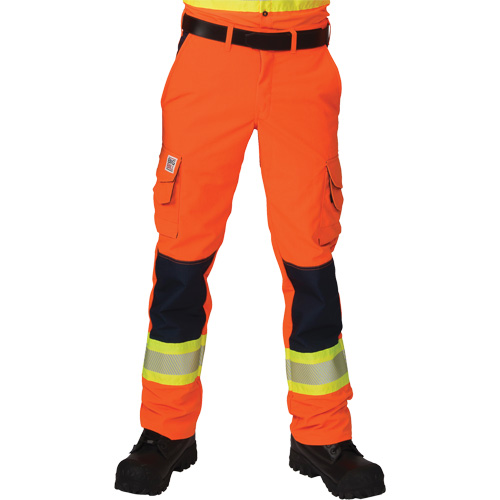 Ripstop High-Visibility Cargo Pants, Polyester, 28, High Visibility Orange Distribution Élite MP
