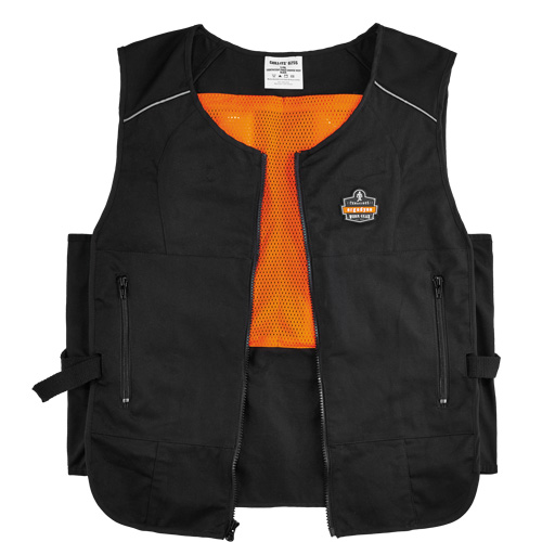 Veste de refroidissement &agrave; changement de phase l&eacute;g&egrave;re avec sachets 6260 Chill-Its, Petit/Moyen, Noir Distribution Élite MP