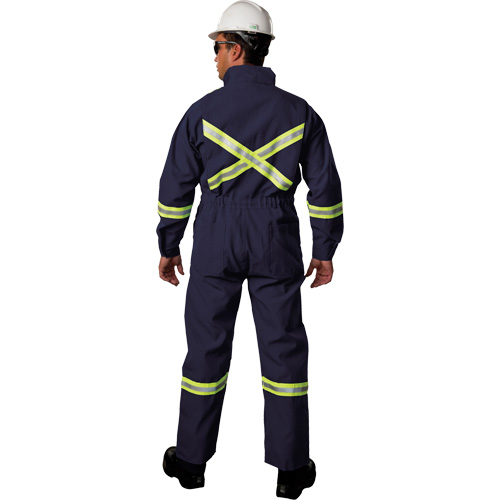 Westex UltraSoft&reg; Deluxe Coveralls with Reflective Material, Size 38 (Tall), Navy Blue, 8.7 cal/cm² Distribution Élite MP