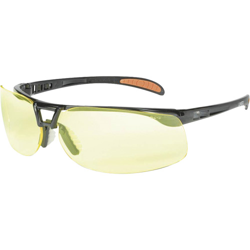 Lunettes de s&eacute;curit&eacute; Prot&eacute;g&eacute; avec lentilles HydroShield, Lentille Ambr&eacute;e, Antibu&eacute;e/Anti-&eacute;gratignures, ANSI Z87+ Distribution Élite MP