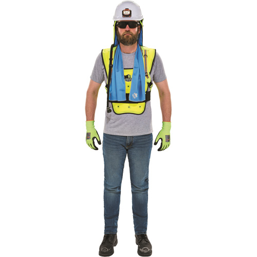 Veste refroidissante &agrave; &eacute;vaporation s&egrave;che &eacute;conomique Chill-Its 6687, Grand/T-Grand, Jaune lime haute visibilit&eacute; Distribution Élite MP