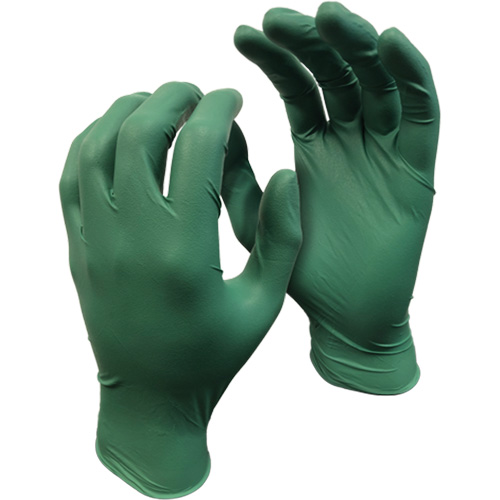 Gants 5559PF Green Monkey, Petit, Nitrile, 4 mils, Sans poudre, Vert Distribution Élite MP