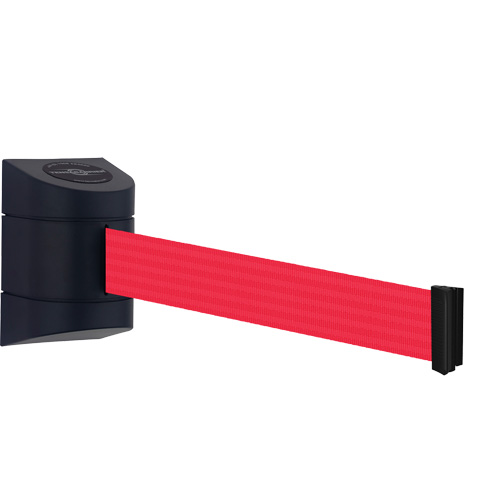 TensaBarrier&reg; Wall Mounted Unit, Plastic, Screw Mount, 30', Red Tape Distribution Élite MP