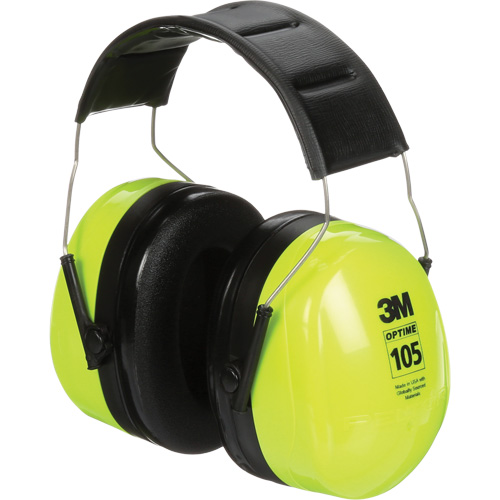 Peltor Optime 105 Earmuffs, Headband, 30 NRR dB Distribution Élite MP