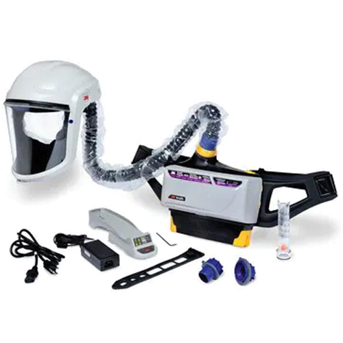 Trousse d'ensemble respirateur d'&eacute;puration d'air propuls&eacute; pour peintre Versaflo, Capuchon & visi&egrave;re, Pile Lithium-ion Distribution Élite MP