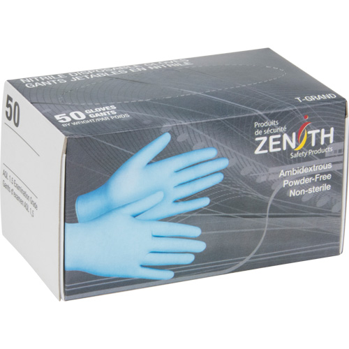 Vending Pack Disposable Gloves, Medium, Nitrile, 4.5-mil, Powder-Free, Blue Distribution Élite MP