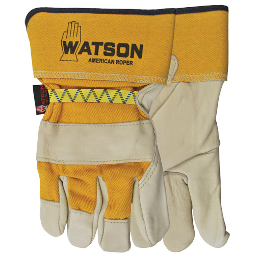 Gants pour cordeur American, Grand, Paume Cuir fleur de vache, Doubleure Coton Distribution Élite MP
