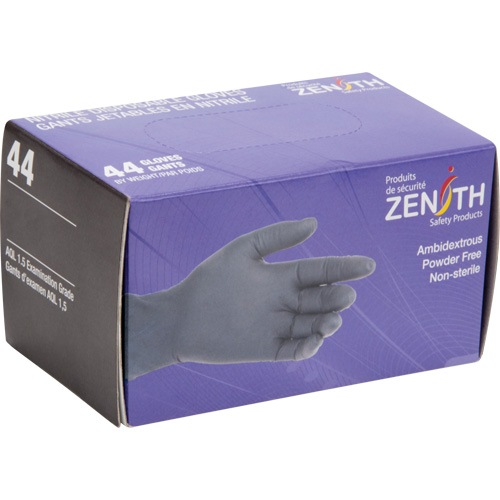 Gants jetables en paquets pour distributeur, 2T-Grand, Nitrile, 5 mils, Sans poudre, Noir Distribution Élite MP