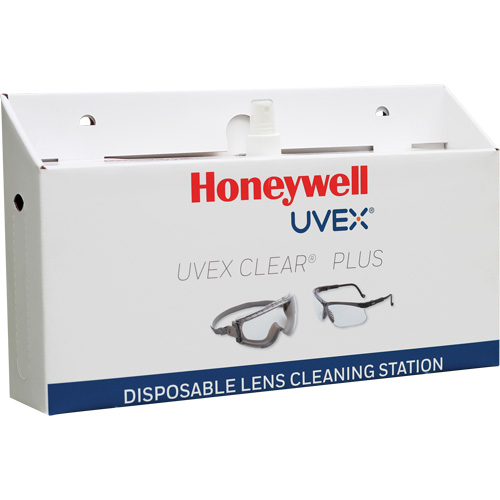 Poste de nettoyage jetable de lentilles Uvex Clear Plus, Carton, 16" lo x 3,19" p x 9,25" h Distribution Élite MP