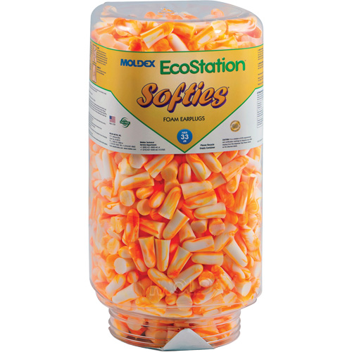 EcoStation Softies&reg; Earplug Refill, Bulk - Canister Distribution Élite MP