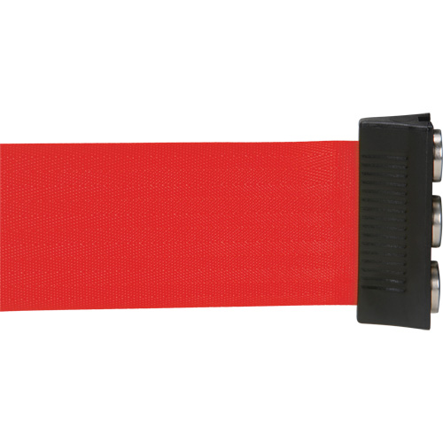 Cassette de ruban magn&eacute;tique pour barri&egrave;re de contr&ocirc;le des foules personnalis&eacute;e, 12', Ruban Rouge Distribution Élite MP