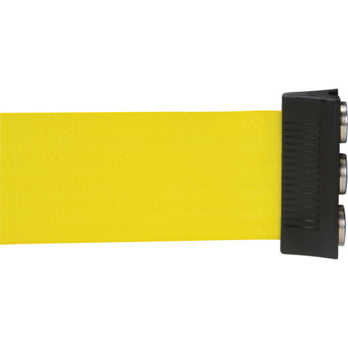 Cassette de ruban magn&eacute;tique pour barri&egrave;re de contr&ocirc;le des foules personnalis&eacute;e, 12', Ruban Jaune Distribution Élite MP
