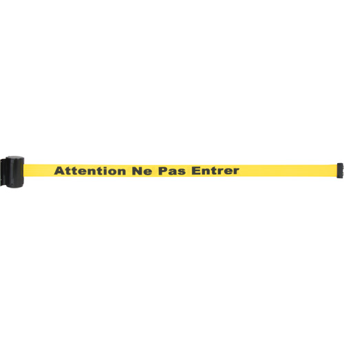 Cassette de ruban magn&eacute;tique pour barri&egrave;re de contr&ocirc;le des foules personnalis&eacute;e, Attention ne pas entrer, 7', Ruban Jaune Distribution Élite MP