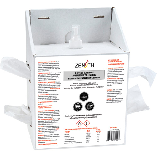 Disposable Premium Lens Cleaning Station, Cardboard, 8" L x 5" D x 12.5" H Distribution Élite MP