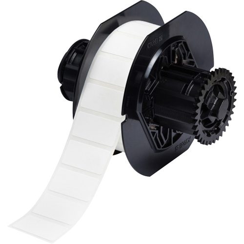 &eacute;tiquettes en tissu avec rev&ecirc;tement en polyamide B33, Nylon, 1,5" lo x 0,75" h, Blanc Distribution Élite MP