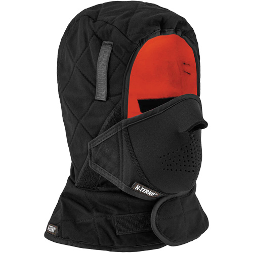N-Ferno&reg; 3-Layer Winter Hard Hat Liner with Mouthpiece, Fleece Lining, One Size, Black Distribution Élite MP