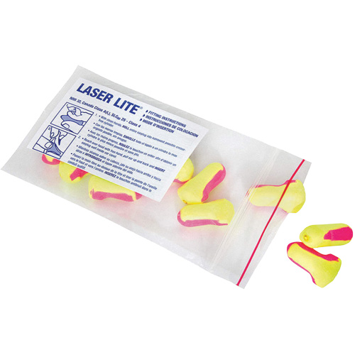 Howard Leight Laser Lite&reg; Single-Use Earplugs, Bulk - Polybag Distribution Élite MP