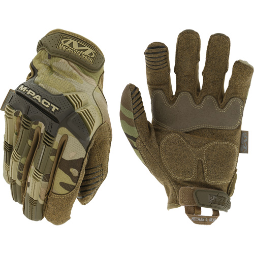 Gants antichocs tactiques MultiCam M-Pact, 8, Paume en Synth&eacute;tique, Poignet Boucle et crochet Distribution Élite MP