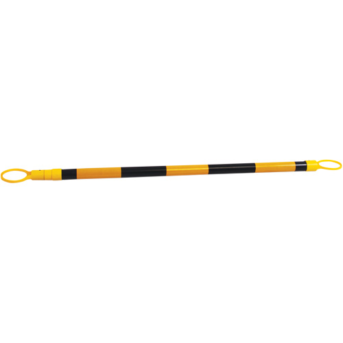 Retractable Cone Bar, 7'2" Extended Length, Black/Yellow Distribution Élite MP