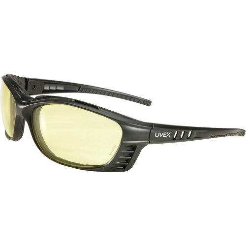 Uvex&reg; Livewire Safety Glasses with HydroShield Lenses, Amber Lens, Anti-Fog, ANSI Z87+/Meets/Exceeds CSA Z94.3 Distribution Élite MP