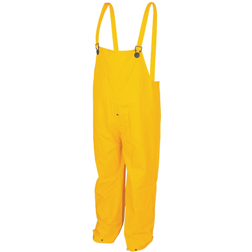 Pantalons &agrave; bavette imperm&eacute;ables de s&eacute;rie classique, Grand, Polyester/PVC, Jaune Distribution Élite MP