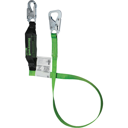 Longe rattachables Miller BackBiter, 6', Point d'ancrage &agrave; Mousqueton verrouillable, Mousqueton verrouillable aux jambes, Nylon/Polyester Distribution Élite MP