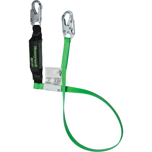 Energy-Absorbing Lanyard, 6', Locking Snap Hook Center, Locking Snap Hook Leg Ends, Polyester Distribution Élite MP
