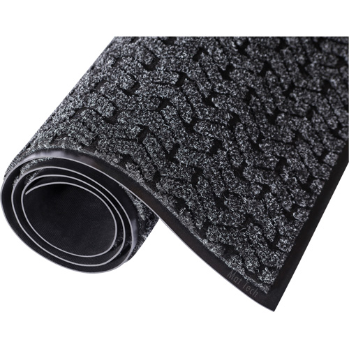 Tapis d'accueil Performance Tire-Track, Essuie-pieds/grattoir, 4' x 8' x 3/8", Charbon Distribution Élite MP