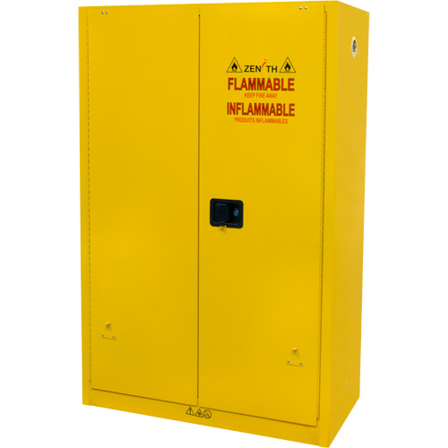 Flammable Storage Cabinet, 45 gal., 2 Door, 43" W x 65" H x 18" D Distribution Élite MP
