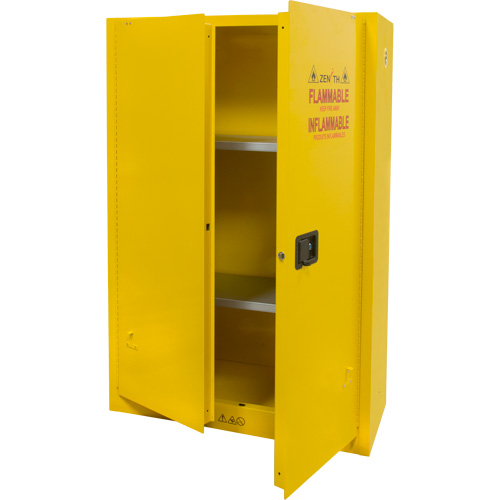 Flammable Storage Cabinet, 45 gal., 2 Door, 43" W x 65" H x 18" D Distribution Élite MP