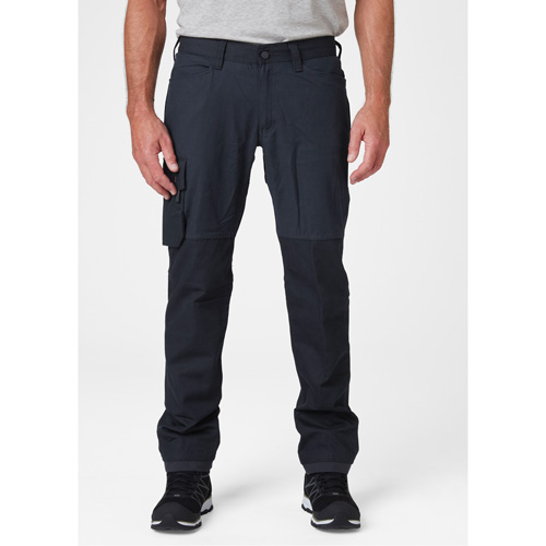 Pantalons d'entretien Oxford, Poly-coton, Bleu marin, Taille 30, Entrejambe 32 Distribution Élite MP