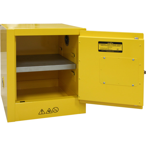 Armoire pour produits inflammables, 4 gal., 1 Porte(s), 17" La x 22" h x 18" p Distribution Élite MP