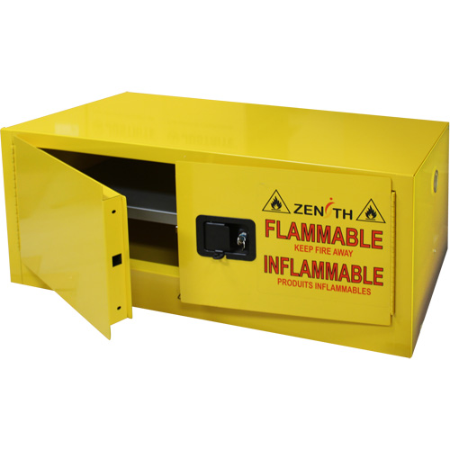 Armoire pour produits inflammables, 12 gal., 2 Porte(s), 43" La x 18" h x 18" p Distribution Élite MP