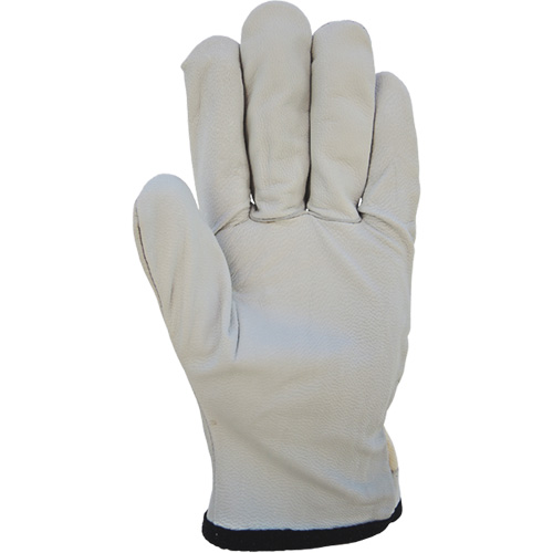 Gants de conducteur &agrave; dos en coton, Grand, Paume en Cuir fleur de ch&egrave;vre Distribution Élite MP