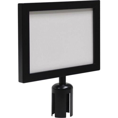 Sign Frame for Crowd Control Post, Black Distribution Élite MP