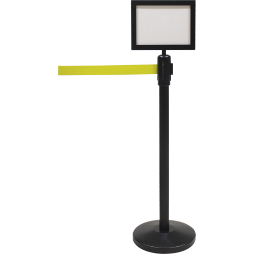 Sign Frame for Crowd Control Post, Black Distribution Élite MP