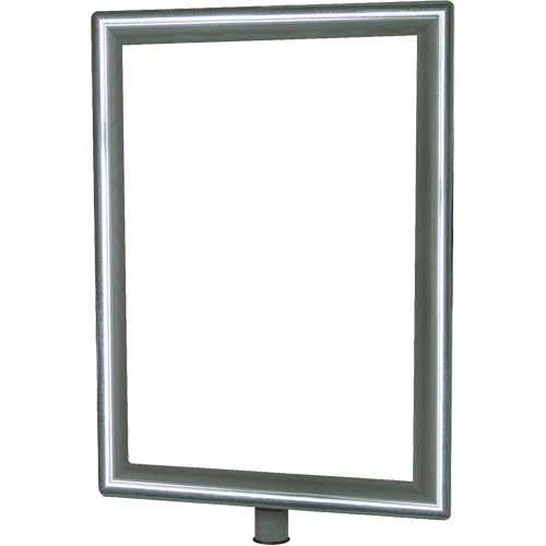 Porte-enseigne vertical robuste pour montant classique, Chrome poli Distribution Élite MP